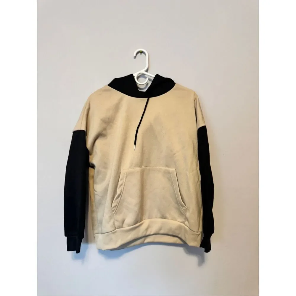 SHEIN color block tan sweater‎ size medium
